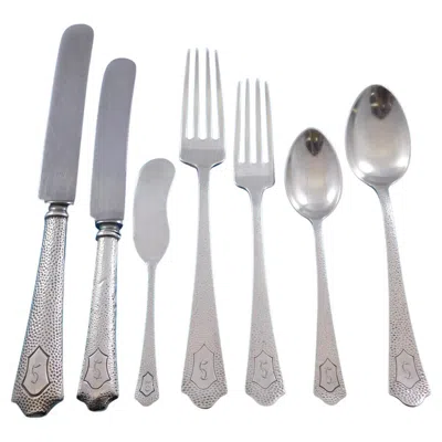Pre-owned Reed & Barton Priscilla By Manchester Sterling Silver Flatware Service Set 37 Pieces Scarce