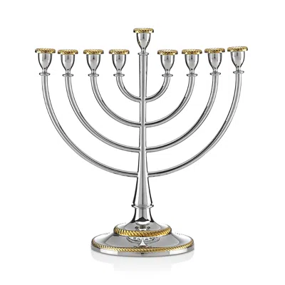 Reed & Barton Roseland Menorah In Multi