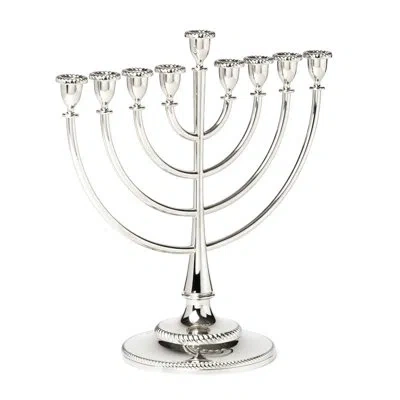Reed & Barton Roseland Menorah In Silver