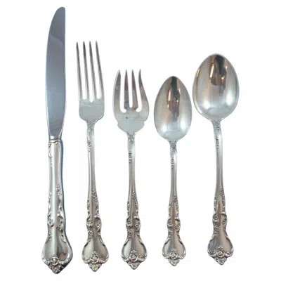 Pre-owned Reed & Barton Savannah By  Sterling Silver Flatware Service For 12 Set 65 Piece