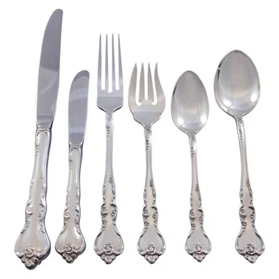 Pre-owned Reed & Barton Savannah By  Sterling Silver Flatware Service For 16 Set 104 Pieces