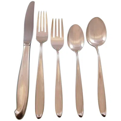 Pre-owned Reed & Barton Silver Sculpture By  Sterling Silver Flatware Set Service 36 Pcs In Sand