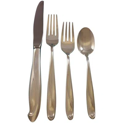 Pre-owned Reed & Barton Silver Sculpture By Reed And Barton Sterling Silver Flatware Set Service 77 Pcs In Brown