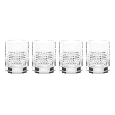 Reed & Barton Sloane Double Old Fashioned, S/4 In Clear
