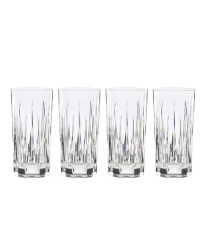 Reed & Barton Soho Hiball Glasses Set, 4 Pieces In Clear And No Color