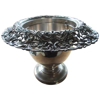 Pre-owned Reed & Barton Reed And Barton Sterling Handwork Wine Cooler/centerpiece In Silver