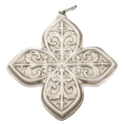 Pre-owned Reed & Barton Sterling Silver Christmas Ornament In Sand