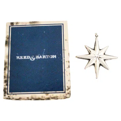 Pre-owned Reed & Barton Sterling Silver “christmas Star” Ornament – 1977 In Purple
