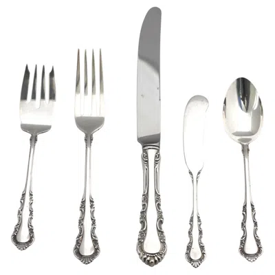 Pre-owned Reed & Barton Sterling Silver Fifty-nine Piece Flatware Service