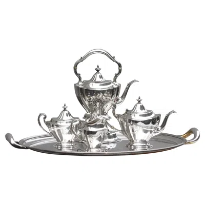Pre-owned Reed & Barton Reed And Barton Sterling Silver Four-piece Tea And Coffee Service With A Tiffany