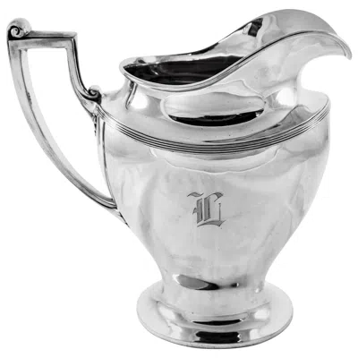 Pre-owned Reed & Barton Sterling Water Pitcher In Silver