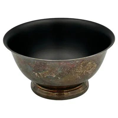 Pre-owned Reed & Barton Ultra Rare 1963 Reed And Barton Black Enamel Paul Revere Bowl 101 By John Prip