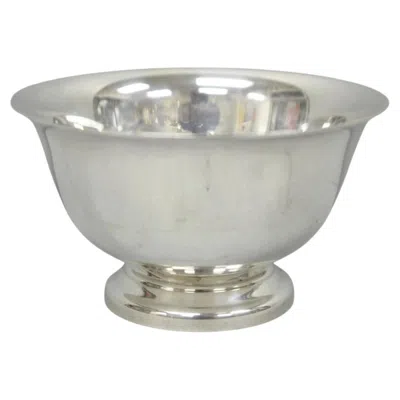 Pre-owned Reed & Barton Vintage  Paul Revere Design Silver Plated Small Nut Dish Bowl