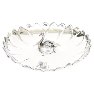 Pre-owned Reed & Barton Vintage  Silver-plate Swan Bowl, Barware, 1960's Design