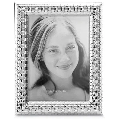 Reed & Barton Watchband Silver 5" X 7" Photo Frame