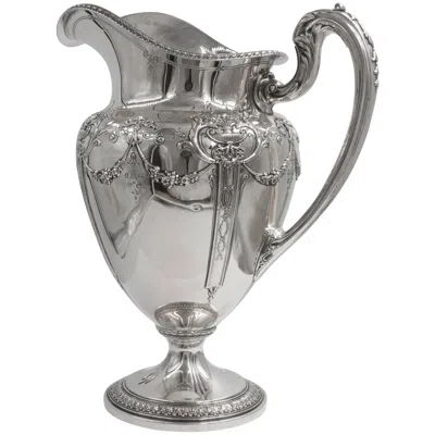 Pre-owned Reed & Barton Water Pitcher In Silver