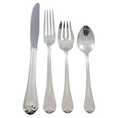 Pre-owned Reed & Barton Woodwind By  R&b Sterling Silver Flatware Set For 12 Service 54 Pcs