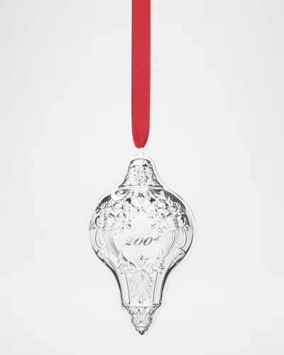Reed & Barton 200th Anniversary Celebration Christmas Ornament In Ster Svlr