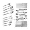 Reed & Barton Crescendo Ii Stainless Steel 65 Piece Flatware Set, Service For 12 In Metallic