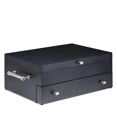 Reed & Barton Flatware Chest In Black