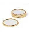 Reed & Barton Roseland Metal Coasters, Set Of 4 In Metallic And No Color
