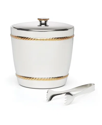 Reed & Barton Roseland Metal Ice Bucket Tongs, Set Of 2 In Metallic
