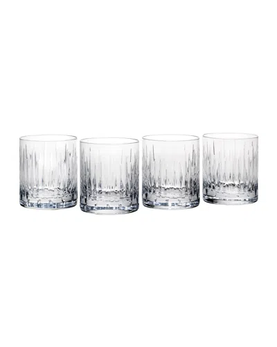 Reed & Barton Soho Double Old-fashioned Glasses, Set Of 4 In Transparent