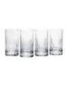 Reed & Barton Soho Highball Glasses, Set Of 4 In Blue