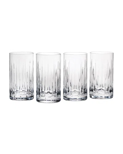 Reed & Barton Soho Highball Glasses, Set Of 4 In Blue