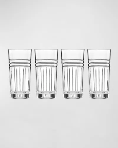 Reed & Barton Tempo 14 Oz. Highball Glasses, Set Of 4 In Black