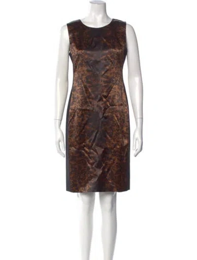Pre-owned Reed Krakoff Animal Print Knee-length Dress In Multi