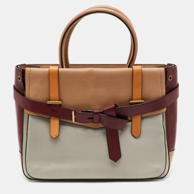 Pre-owned Reed Krakoff Boxer Ii Multicolor Leather Tote
