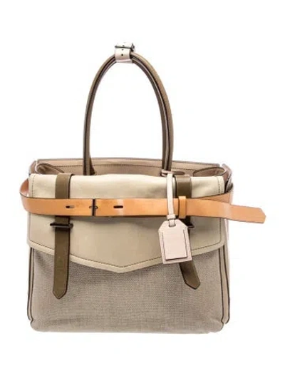 Pre-owned Reed Krakoff Canvas Belt Bag In Neutral