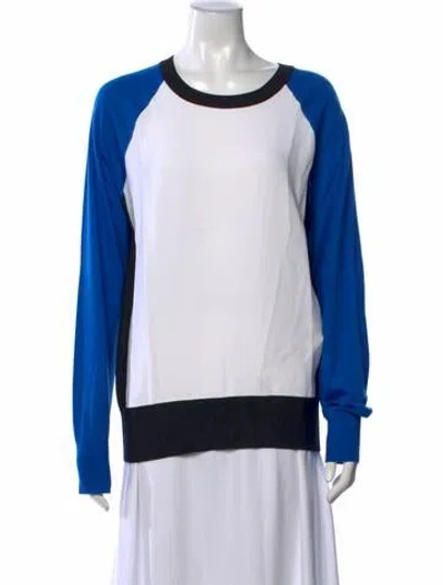 Pre-owned Reed Krakoff Cashmere Colorblock Pattern Top In Multi