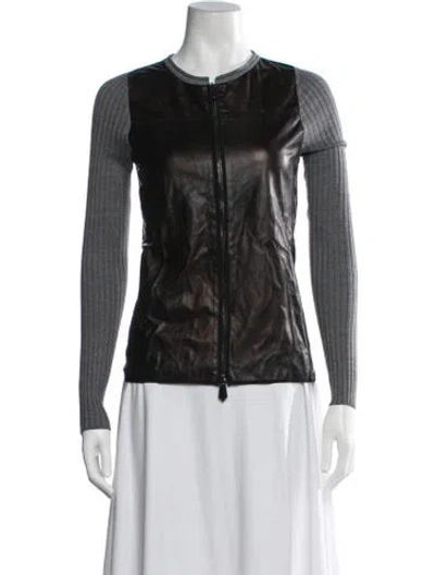 Pre-owned Reed Krakoff Cashmere Crew Neck Sweater In Black