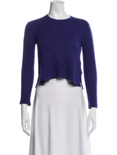 Pre-owned Reed Krakoff Cashmere Crew Neck Sweater In Blue