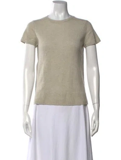 Pre-owned Reed Krakoff Cashmere Crew Neck T-shirt In Brown