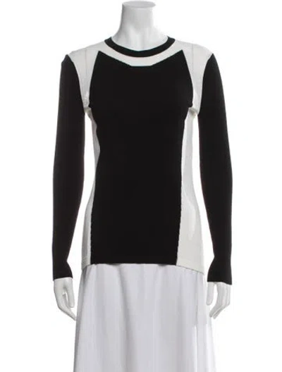 Pre-owned Reed Krakoff Colorblock Pattern Crew Neck Sweater In Multi