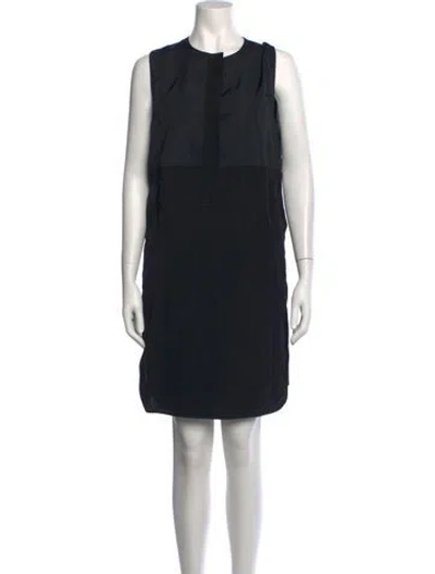 Pre-owned Reed Krakoff Crew Neck Knee-length Dress In Black