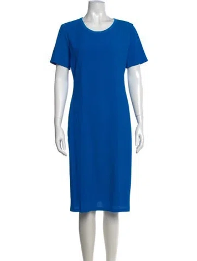 Pre-owned Reed Krakoff Crew Neck Knee-length Dress In Blue