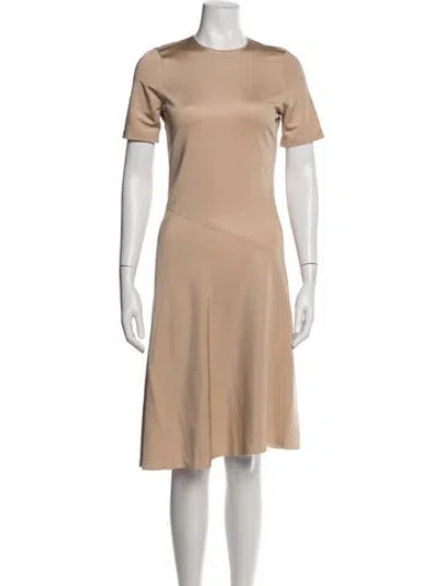 Pre-owned Reed Krakoff Crew Neck Knee-length Dress In Neutrals