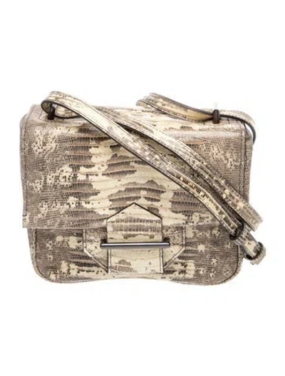 Pre-owned Reed Krakoff Embossed Leather Crossbody Bag In Multicolor