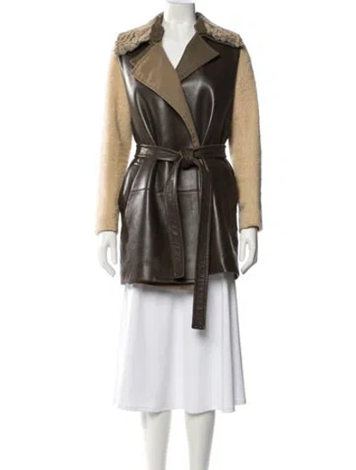 Pre-owned Reed Krakoff Fur Jacket In Brown