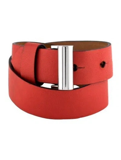 Pre-owned Reed Krakoff Leather 'atlas' Double Wrap Bracelet In Multicolor