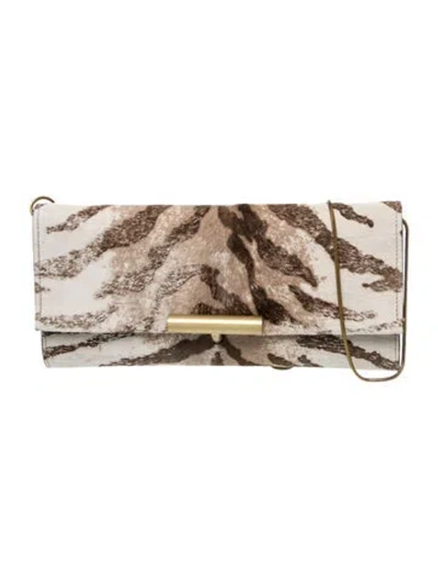 Pre-owned Reed Krakoff Leather Clutch In Neutral