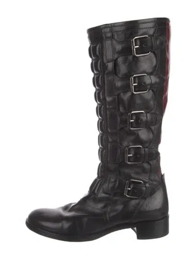 Pre-owned Reed Krakoff Leather Combat Boots In Multi