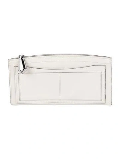 Pre-owned Reed Krakoff Leather Continental Wallet In White