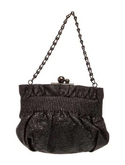 Pre-owned Reed Krakoff Leather Evening Bag In Black