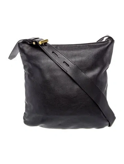 Pre-owned Reed Krakoff Leather Messenger Bag In Black