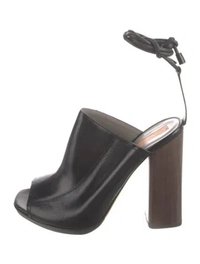 Pre-owned Reed Krakoff Leather Mules In Black